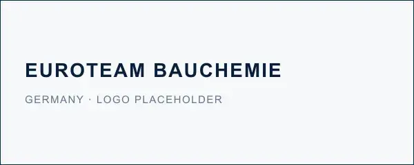 Euroteam Bauchemie, Germany. Placeholder logo for Euroteam Bauchemie. Replace with the official logo.